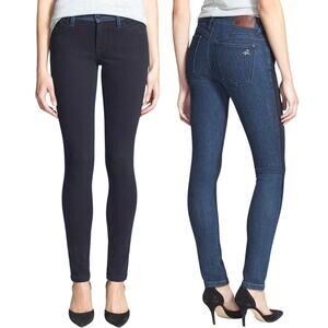 DL1961 Amanda‎ Skinny Jeans Oklahoma Two Tone Dark Wash Stretch Size 28 NWT